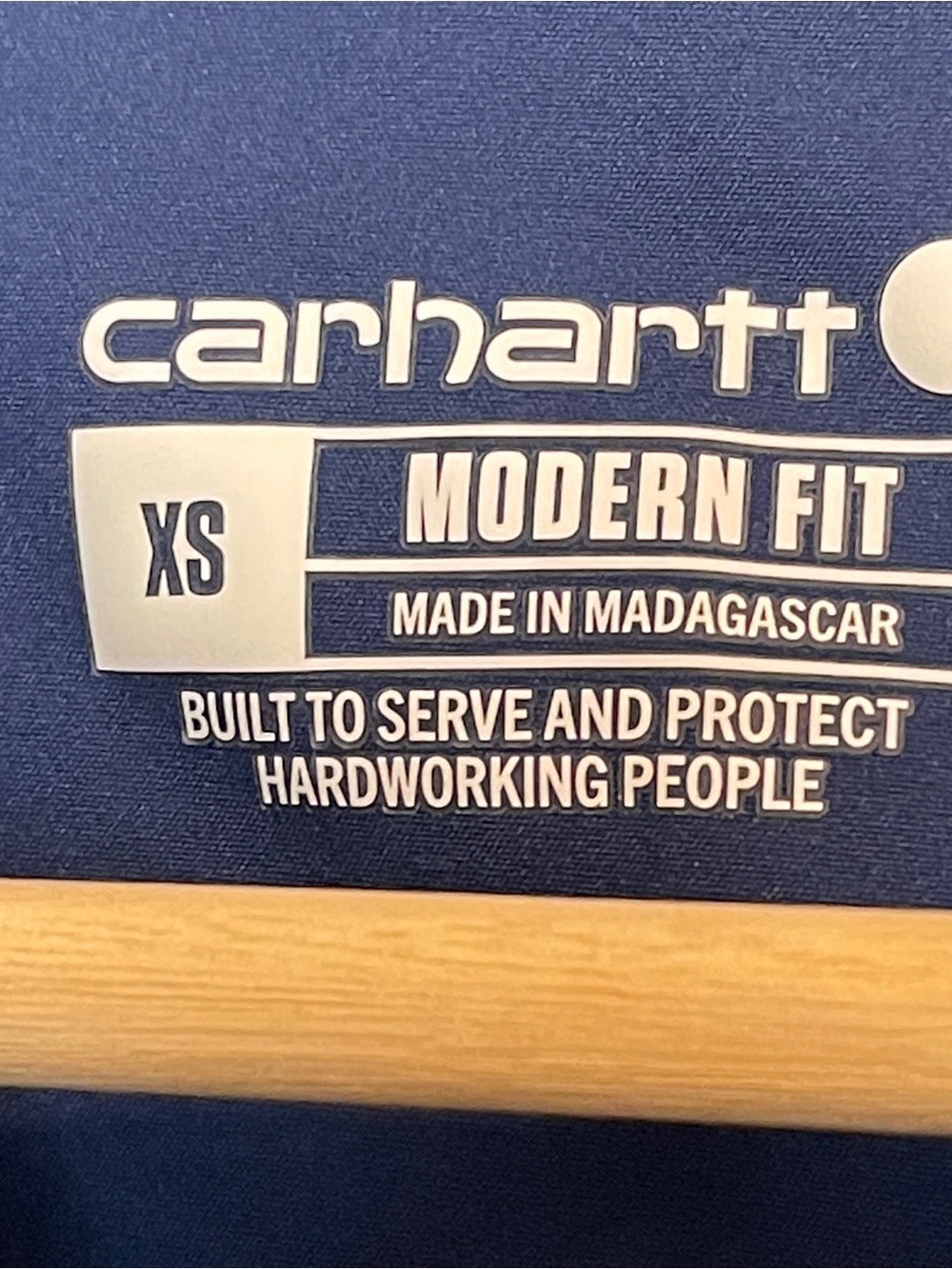 Carhartt Navy V-Neck Medical Scrub Top - Picture 6 of 7